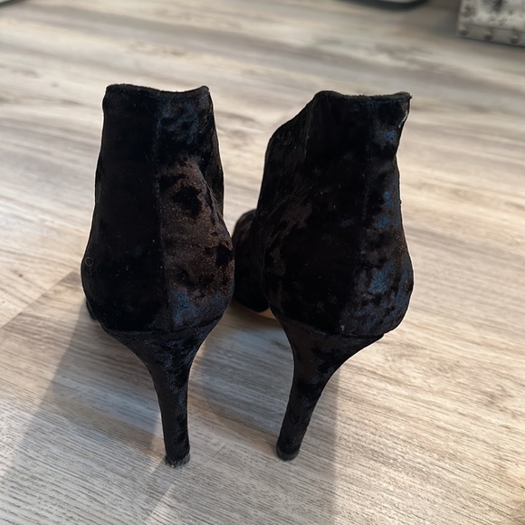 Velvet Open Toe Booties Bought in Rome - Picture 3 of 6